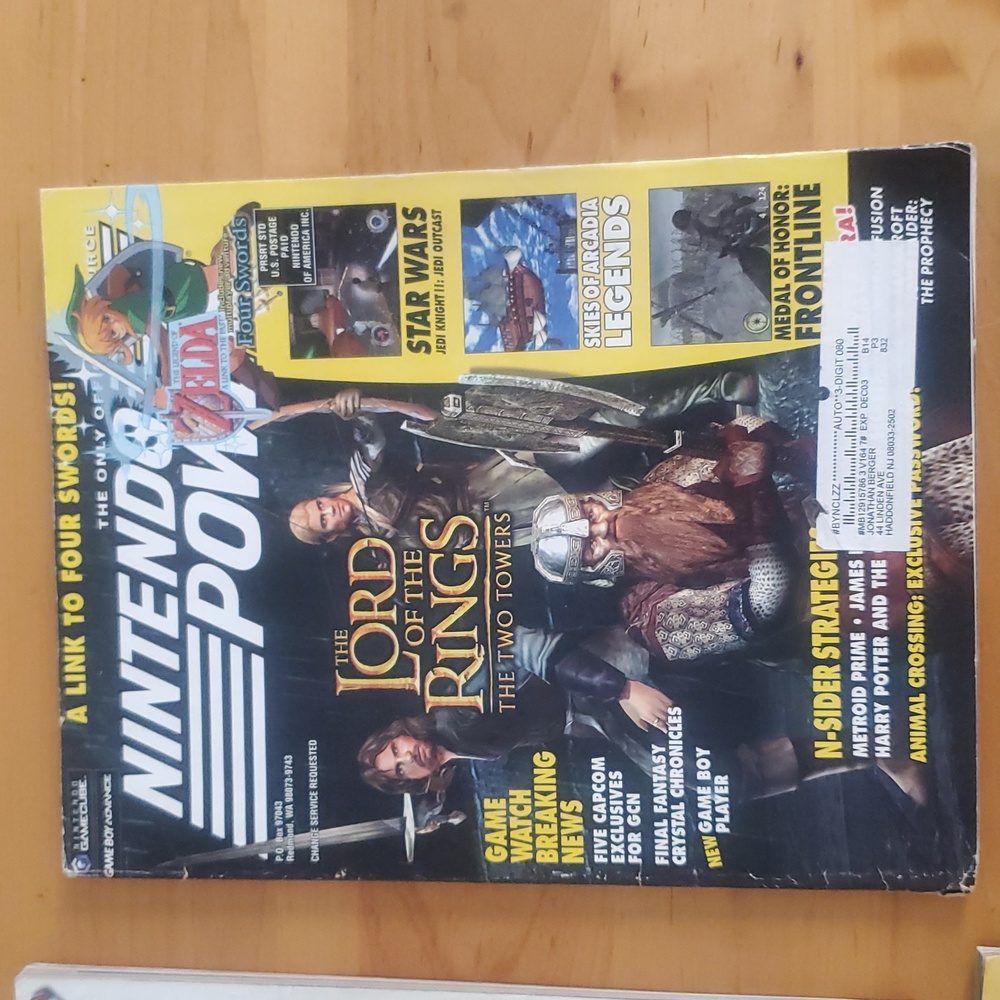 4 Nintendo Power Magazine ,Final Fantazy, Lord Of The Ring , Golden..... - Picture 5 of 12